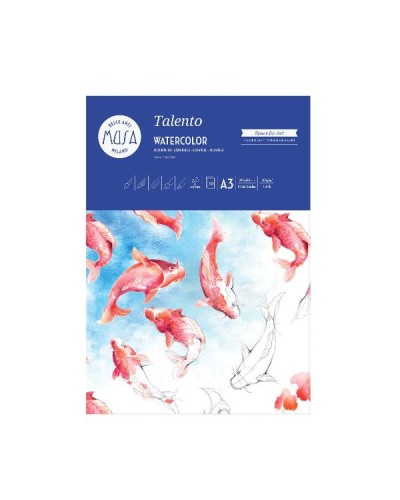TALENTO - ACQUERELLO BLOCCO 10 FG. 300 GR. - CM.29,7X42 (A3)