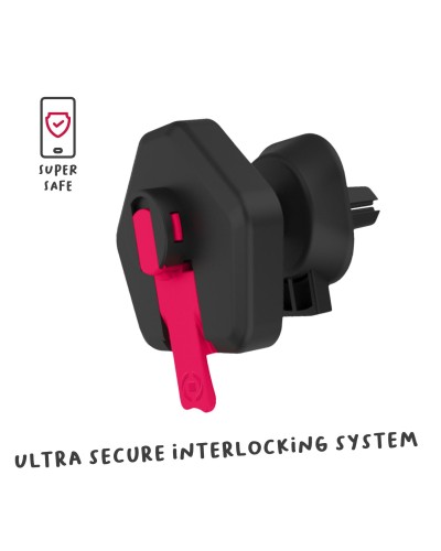 SNAPVENT - Supporto da auto per smartphone universale, fissaggio modulare ad incastro, placca universale inclusa, utilizzo bocc