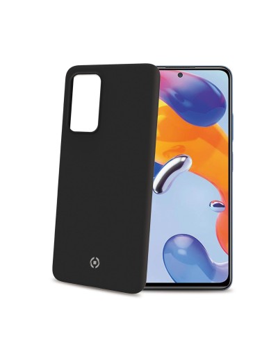 CROMO - Cover in morbido TPU con finitura soft touch colore nero compatibile con Xiaomi Redmi Note 11 Pro 4G/ Redmi Note 11 Pro