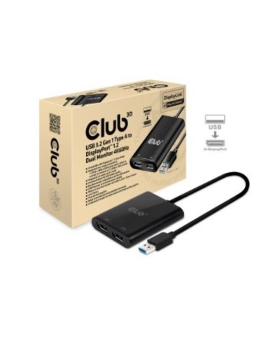 Video Splitter USB 3.2 Gen1 Type A a 2 x DisplayPort 1,2 4K60Hz