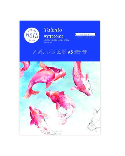 TALENTO - ACQUERELLO BLOCCO 10 FG. 300 GR. - CM.14,8X21