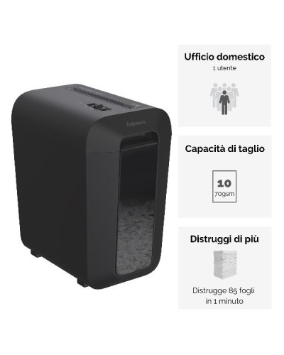 Distruggi documenti a frammento LX65 da scrivania