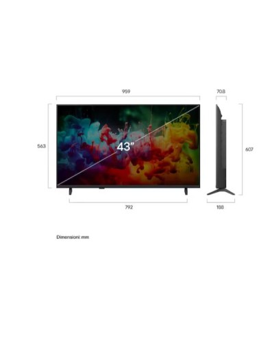 43 QNED MINILED AI 70B 4K ULTRA HD WEBOS26 - PIEDINI LATERALI