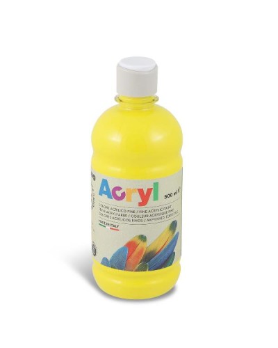 BOTT 500ML TEMP ACRIL GIALLO PRIM