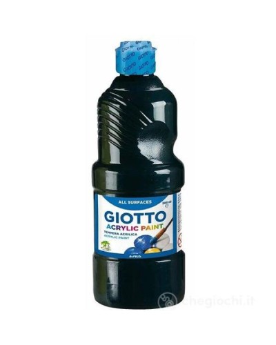 FLACONE 500ML TEMPERA ACRILICA NERO