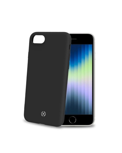 CROMO - Cover in morbido TPU con finitura soft touch colore nero compatibile con Apple iPhone SE 2022/ iPhone SE 2020/ iPhone 8