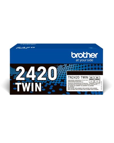 Bundle 2 Toner Nero Brother TN2420TWIN