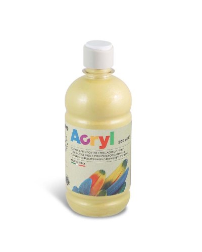 BOTTIGLIA 500ML TEMP ACRILICA ORO