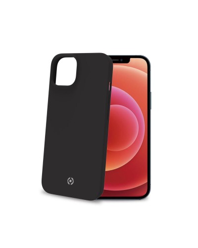 FEELING - Cover morbida in silicone liquido con finitura soft touch e bordi anti scivolo colore nero compatibile con Apple iPho