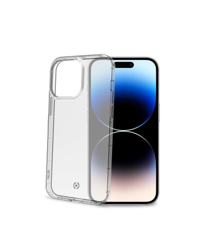 HEXAGEL - Cover trasparente semi rigida, ultra resistente in Poliuretano + Policarbonato compatibile con Apple iPhone 14 Pro