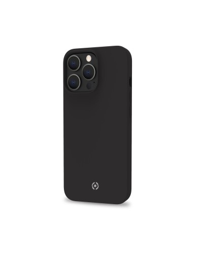 CROMO - Cover in morbido TPU con finitura soft touch colore nero compatibile con Apple iPhone 14 Pro Max