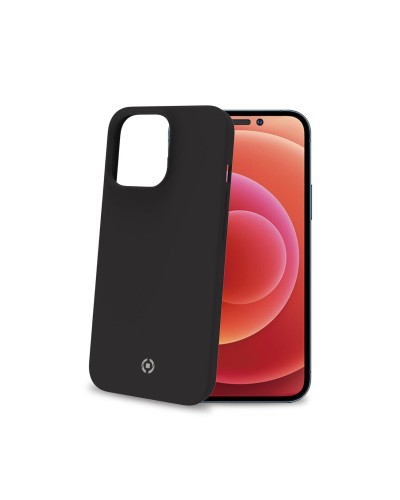 CROMO - Cover in morbido TPU con finitura soft touch colore nero compatibile con Apple iPhone 14 Pro