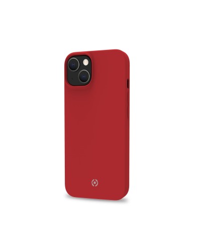 FEELING - Cover morbida in silicone liquido con finitura soft touch e bordi anti scivolo colore rosso compatibile con Apple iPh