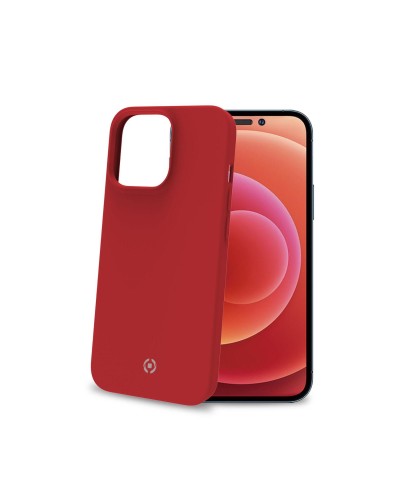 CROMO - Cover in morbido TPU con finitura soft touch colore rosso compatibile con Apple iPhone 14 Pro