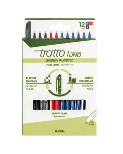 CF12 TRATTO1 GREEN PLAST 3 COL.ASS.