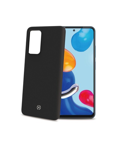 CROMO - Cover in morbido TPU con finitura soft touch colore nero compatibile con Xiaomi Redmi Note 11/ Redmi Note 11s