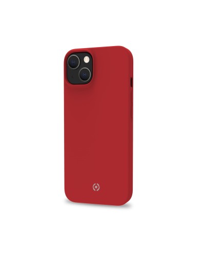 FEELING - Cover morbida in silicone liquido con finitura soft touch e bordi anti scivolo colore rosso compatibile con Apple iPh