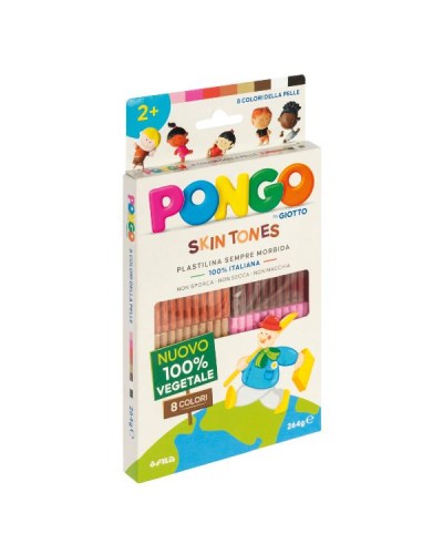 Pongo Plastilina Assortiti Skintones 264g