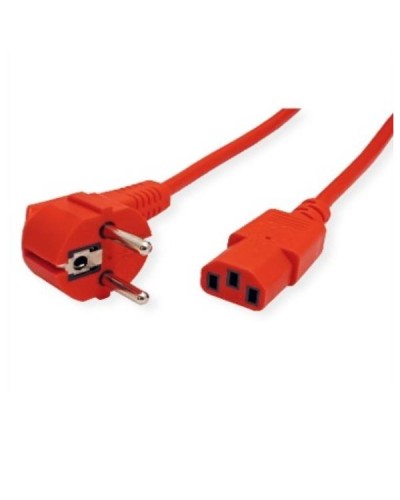 NILOX TECH - Cavo di Alimentazione con spina di sicurezza angolata a 90° con connettore CEE 7/7 a connettore IEC C13, maschio 