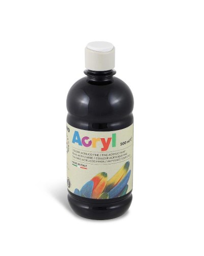 BOTTIGLIA 500ML TEMP ACRILICA NERO