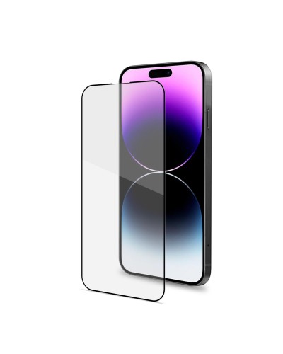 FULLGLASS - Vetro 9H con bordo colorato nero compatibile con Apple iPhone 14 Pro Max