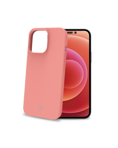 CROMO - Cover in morbido TPU con finitura soft touch colore rosa cipria compatibile con Apple iPhone 14 Pro Max