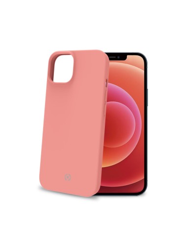 CROMO - Cover in morbido TPU con finitura soft touch colore rosa cipria compatibile con Apple iPhone 14
