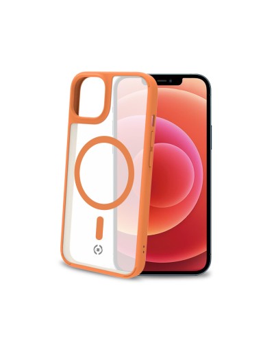 MAGMATT - Cover morbida trasparente con bordi effetto opaco compatibile con la tecnologia Magsafe per Apple iPhone 14