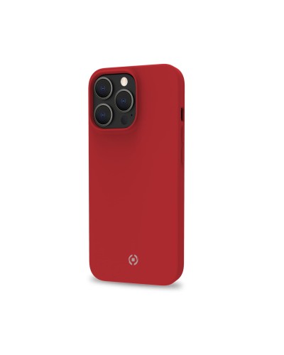 CROMO - Cover in morbido TPU con finitura soft touch colore rosso compatibile con Apple iPhone 14 Pro Max