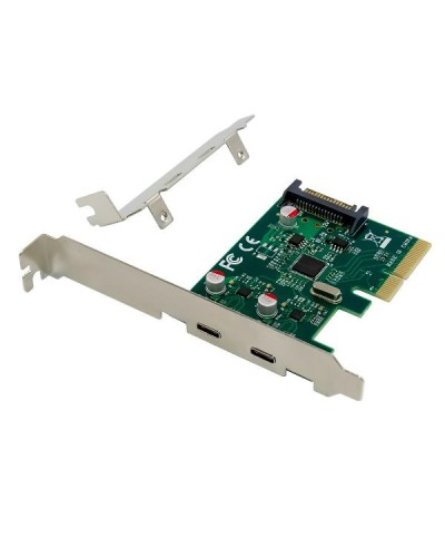SCEHDA PCI EXPRESS 2 PORTE USB 3.2 Gen 2 Type-C