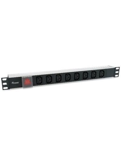 EQUIP - MULTIPRESA 8-BAY IEC C13 1U 19" con interruttore