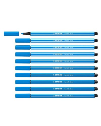 CF10 STABILO PEN 68 FLUO BLUE