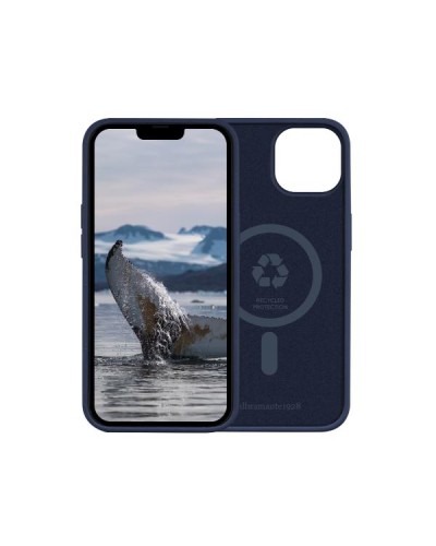 Monaco - Custodia per iPhone 14 in Plastica Riciclata - Blu