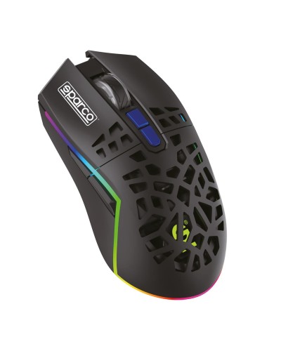 SPARCO - Mouse wireless, design ergonomico, click silenzioso, luci RGB, adatto per il gaming CLUTCH [SPARCO COLLECTION]