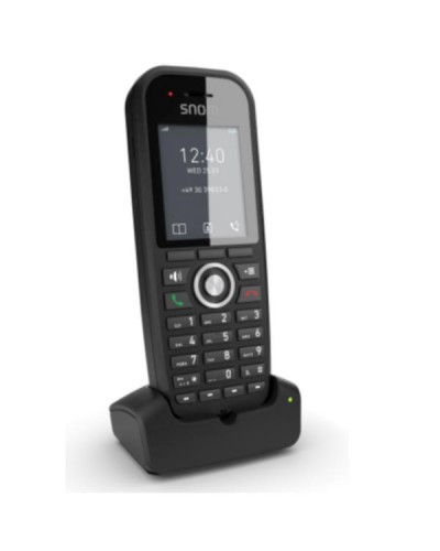 00004607 - Snom M30 DECT handset for DoubleCell M400 e M900. B/W screen, 22 hours in conversation, rugged, integrated belt clip