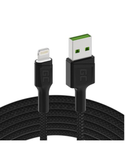 Green Cell GC Ray USB - Cavo Lightning 200cm per iPhone, iPad, iPod, LED bianco, ricarica rapida