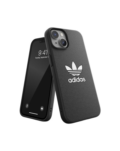 ADIDAS ORIGINALS - Cover ADICOLOR in TPU flessibile e bordi rialzati colore nero compatibile con Apple iPhone 14