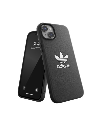 ADIDAS ORIGINALS - Cover ADICOLOR in TPU flessibile e bordi rialzati colore nero compatibile con Apple iPhone 14 Plus