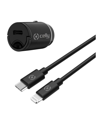CCMINILIGHT - 20W USB-C Car Charger +USB-C to Lightning Cable [PRO POWER]