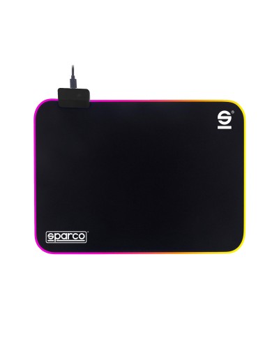 SPARCO - Mouse Pad adatto per il gaming, luci RGB, anti scivolo DRIFT [SPARCO COLLECTION]