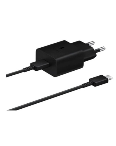 CHARGER 15W TYPEC BLACK CON CAVO