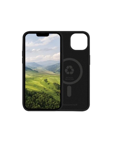 Monaco - Custodia per iPhone 13/14 in Plastica Riciclata - Nero