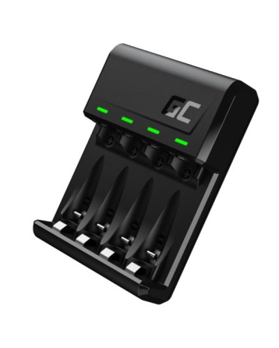 Caricabatterie Green Cell GC VitalCharger Ni-MH AA e AAA con porta Micro USB e USB-C