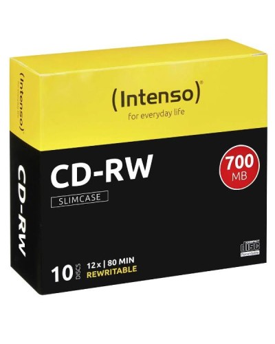CD-RW 700MB/80 M.12X SLIM CASE 10PZ