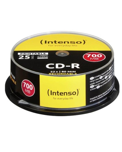CD-R 700MB.12X PRINTABLE SPIN.25PZ.