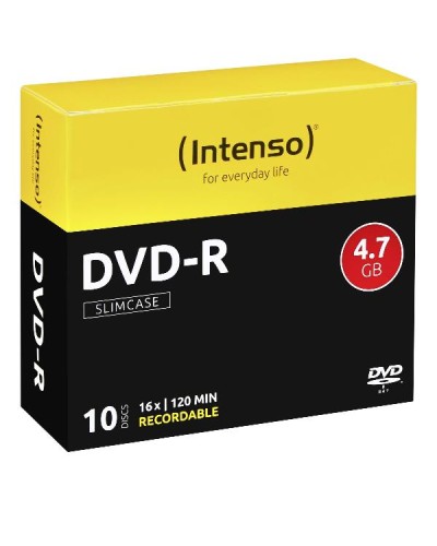 DVD-R 4.7 GB - 16X - SLIM CASE 10PZ.