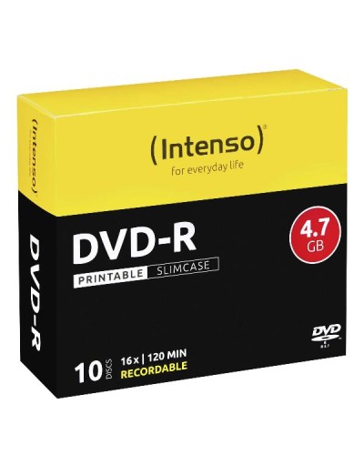 DVD+R 4.7 GB - 16X - SLIM CASE 10PZ.