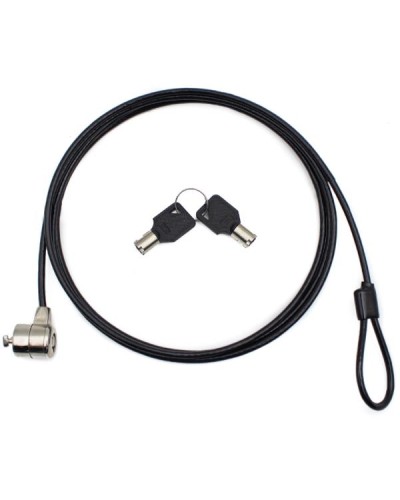 NILOX TECH - Cavo sicurezza con chiave, lunghezza cavo 1.8 mt, 2 chiavi in dotazione, slot K di sicurezza standard Kensington d
