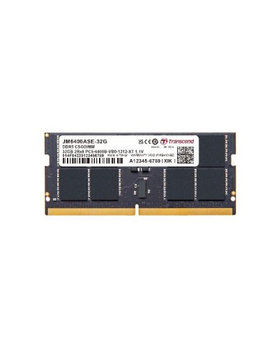 JM6400ASE-32G - DRAM DDR5 CSODIMM 6400MHz da 32GB, 2Rx8 2Gx8 CL52 1.1V
