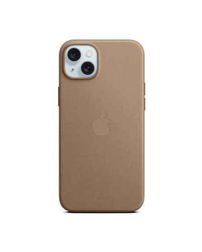 Custodia MagSafe in tessuto FineWoven per iPhone 15 Plus - Grigio talpa
